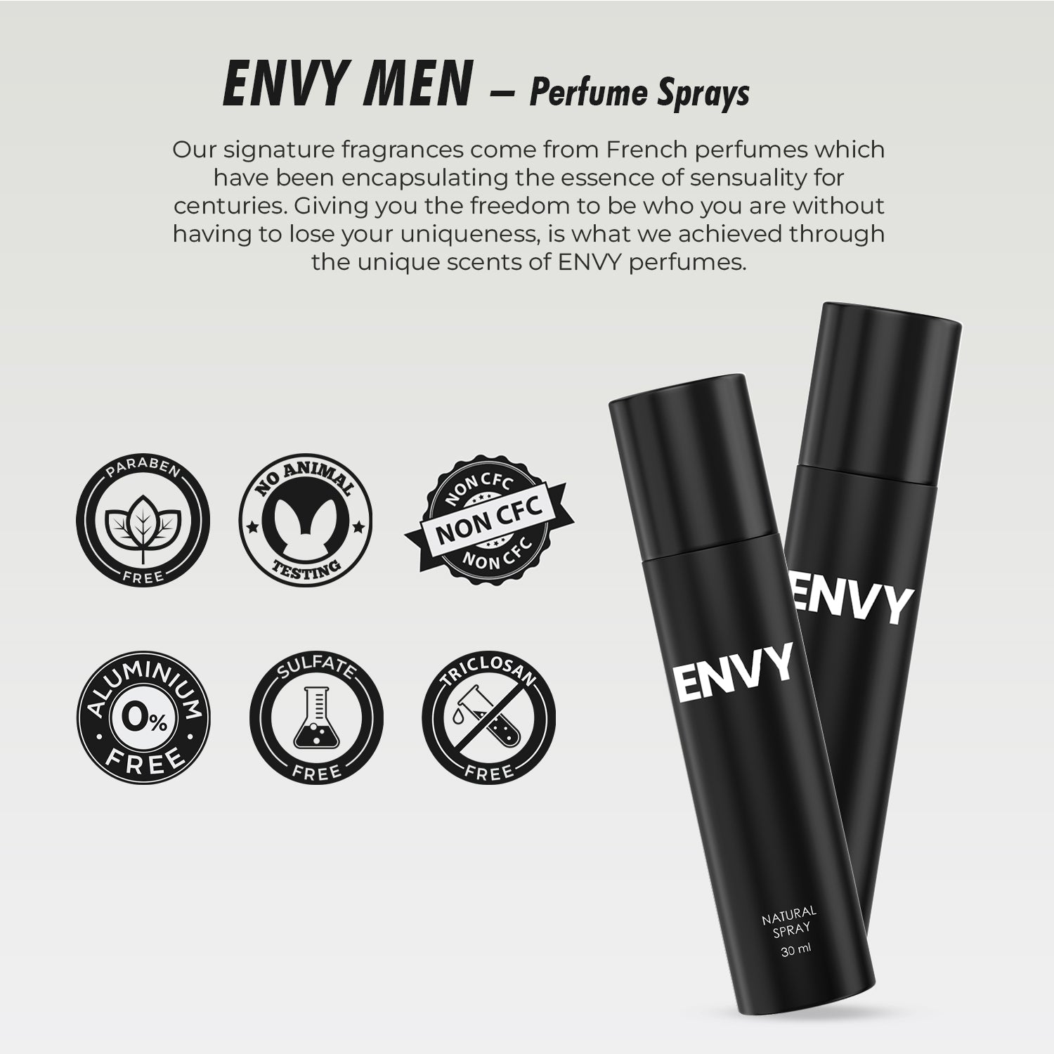 Buy ENVY Natural Spray Perfume for Men - 30ml Online at Best Price