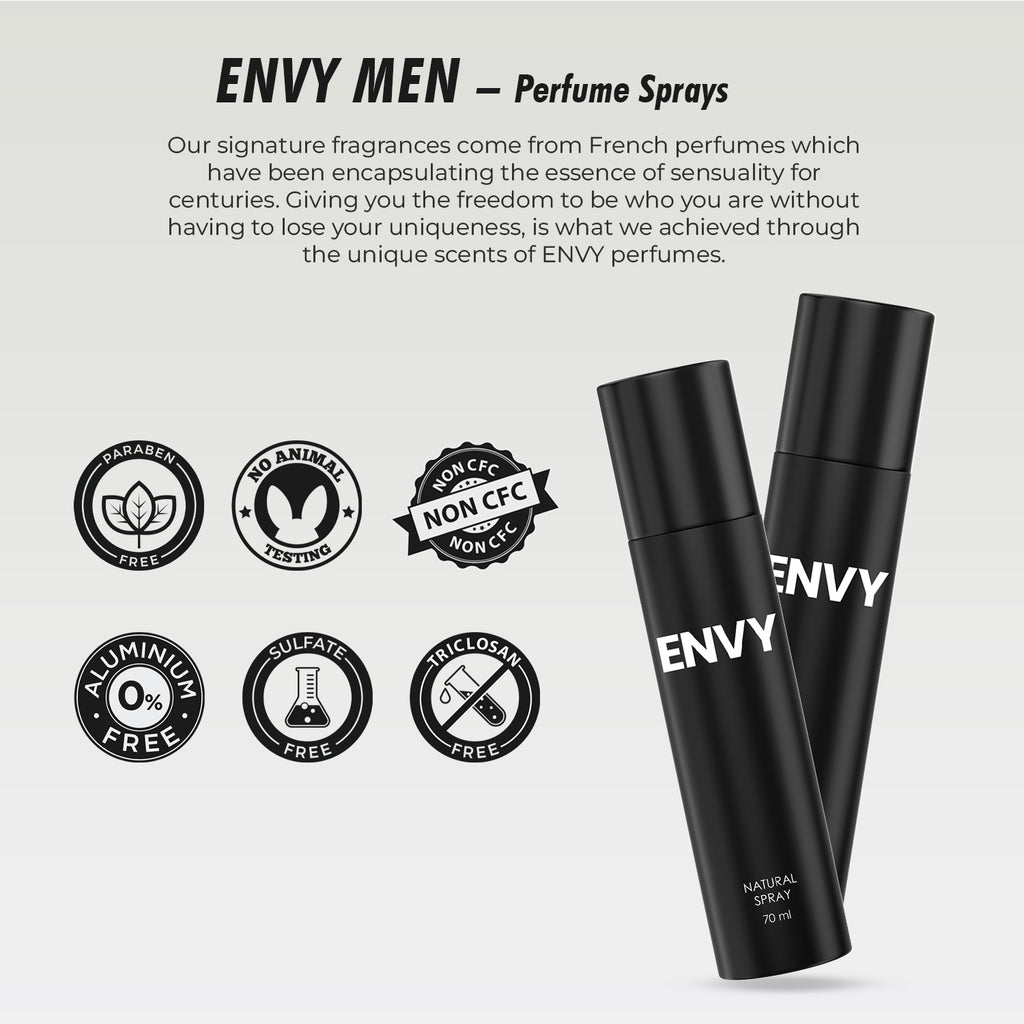 ENVY Natural Spray Perfume for Men - 70ml