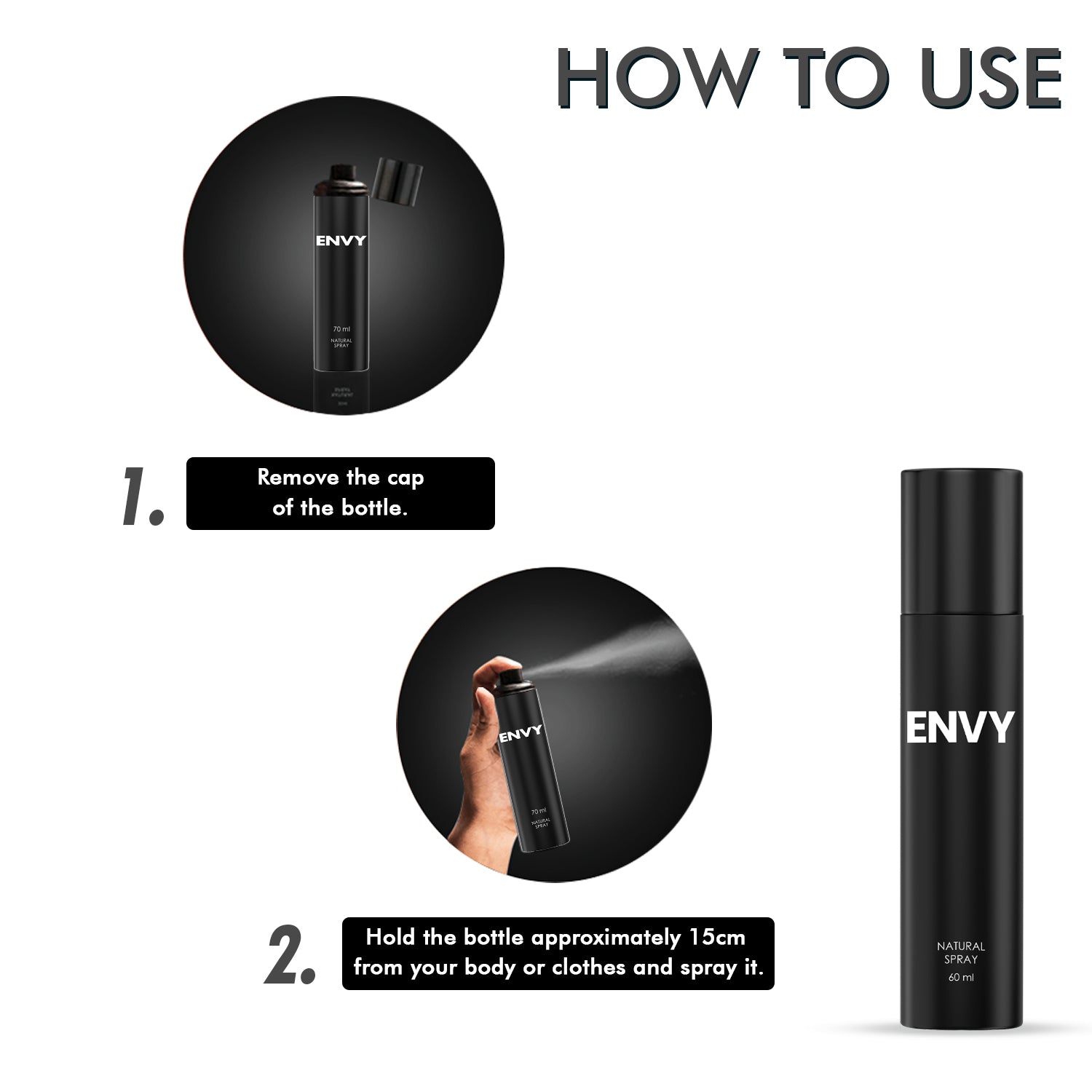 Natural Spray Men 60ml - How To use?