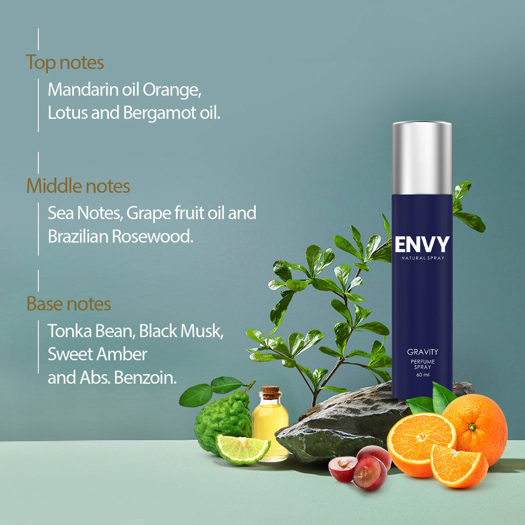 ENVY Gravity Perfume 60ml - Notes