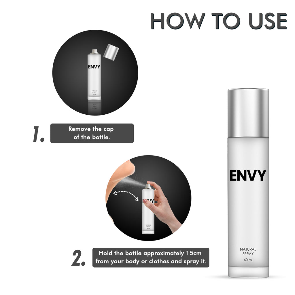 ENVY Natural Spray Perfume For Women (Pack of 2) - 60ml Each