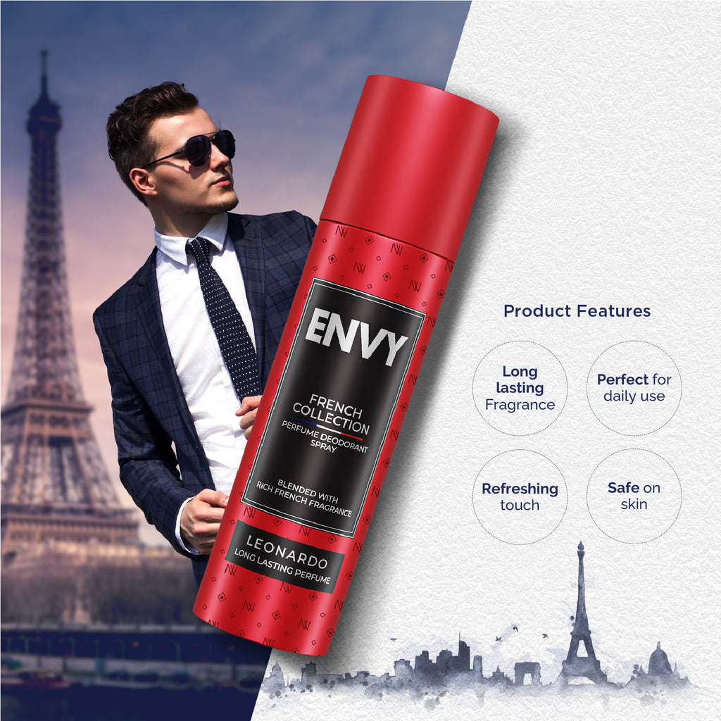 ENVY Pack of 3 Deos for men (Arnold + George + Leonardo) - 120ml Each -SALE