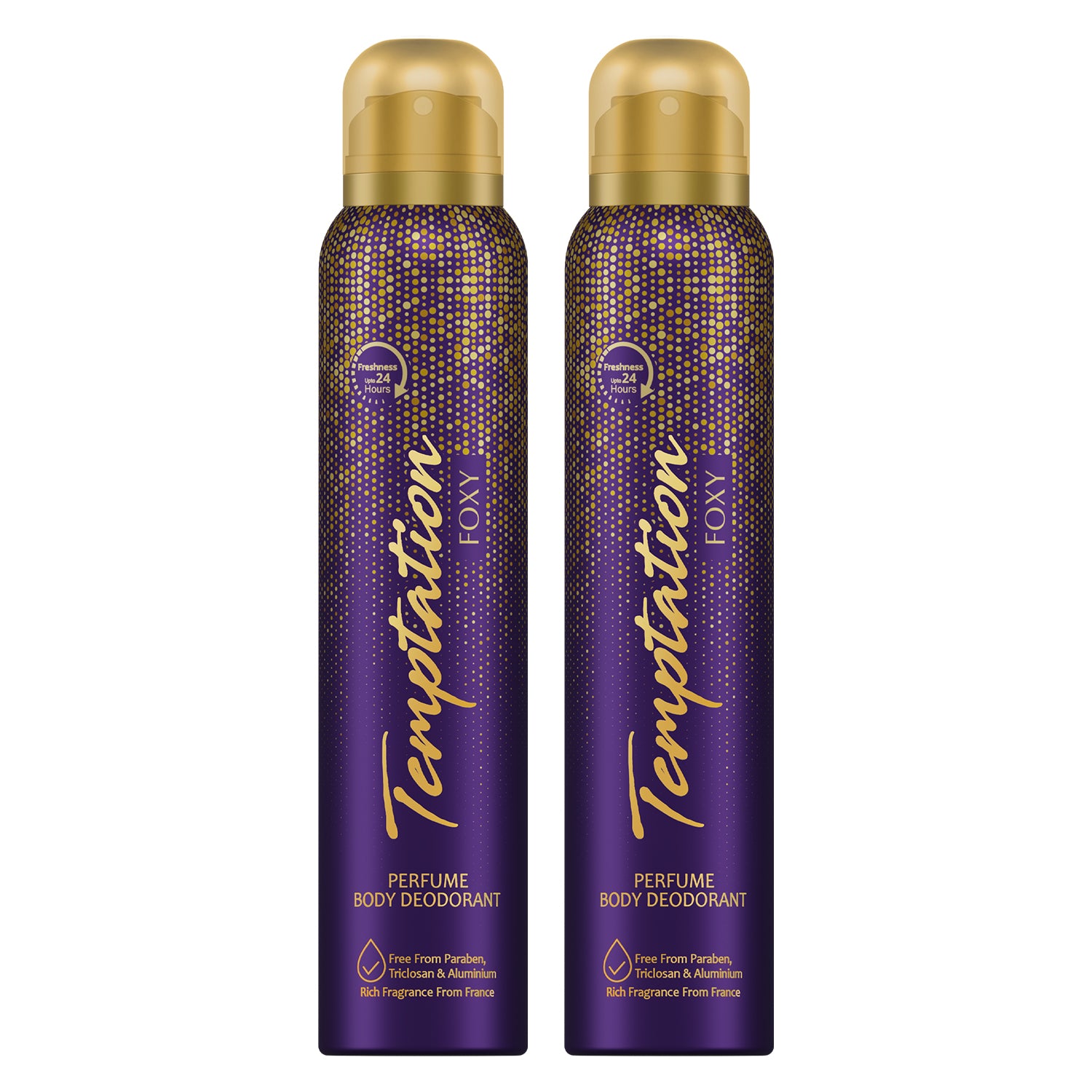 Pack Of 2 Foxy Perfume Body Deodorant For Women