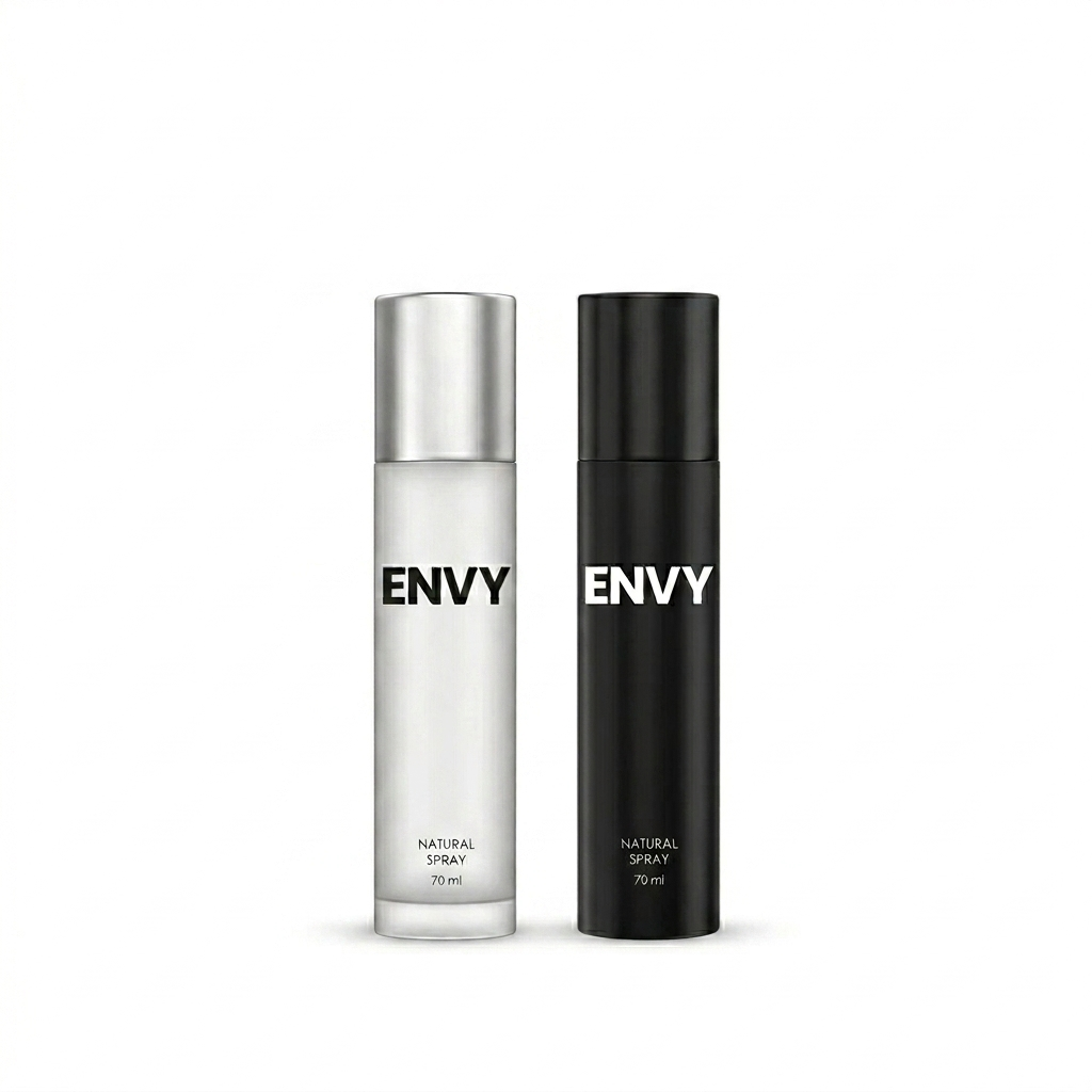 Pack of 2 Natural Spray Perfumes for Men & Women - 70ml Each ENVY - Sale