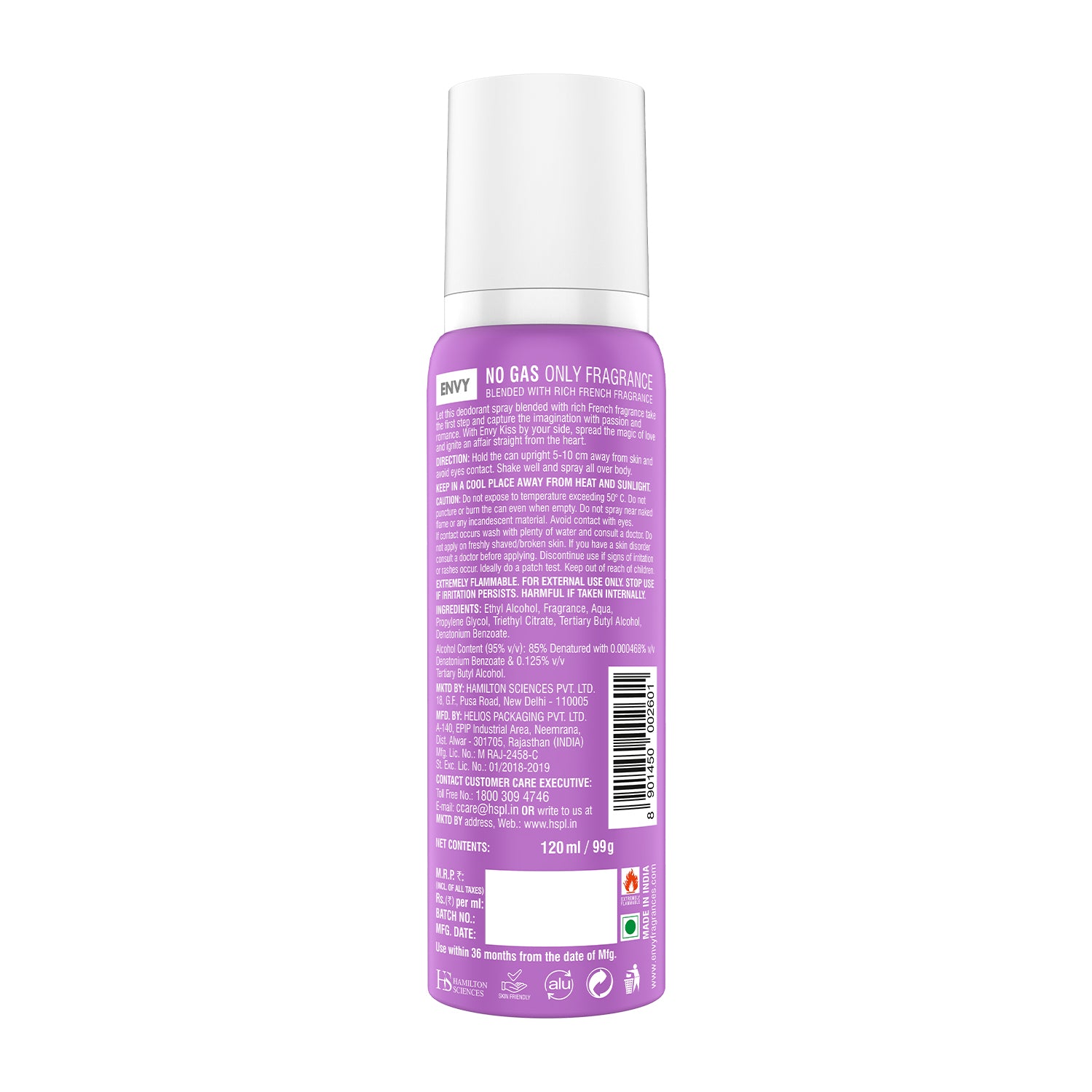 ENVY Kiss Deodorant For Women - 120ml