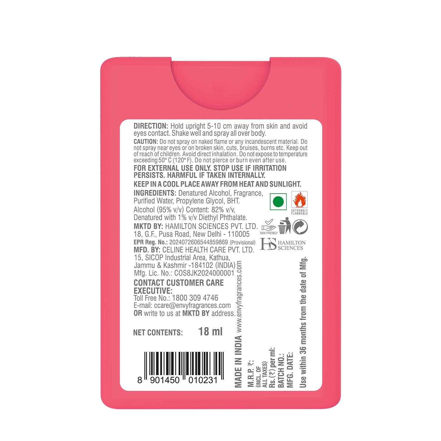 Pocket Perfume Luv 18ml ENVY