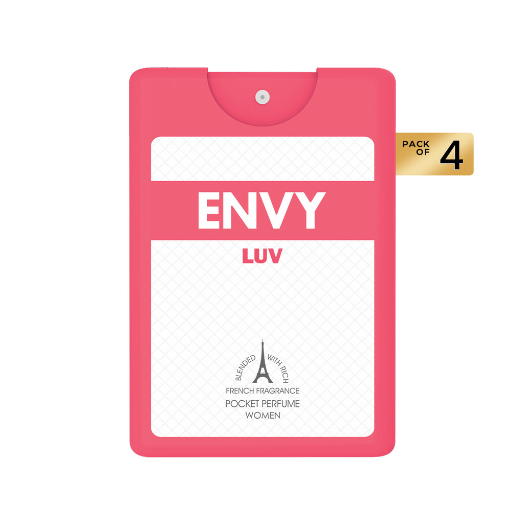 ENVY Pack of 4 Luv Pocket Perfumes - 18ml Each