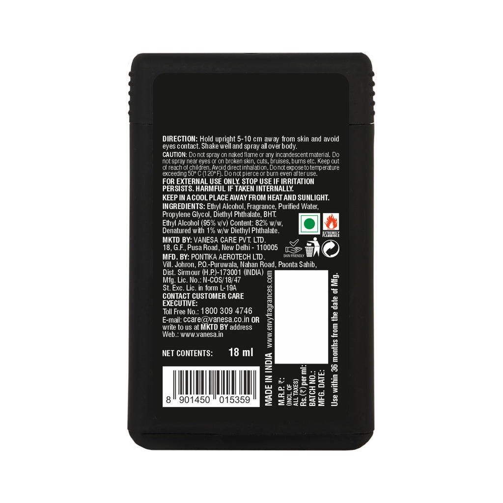 Noir Pocket Perfume Back Side