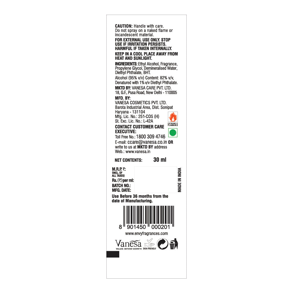 Women's Natural Spray 30ml - Back Image