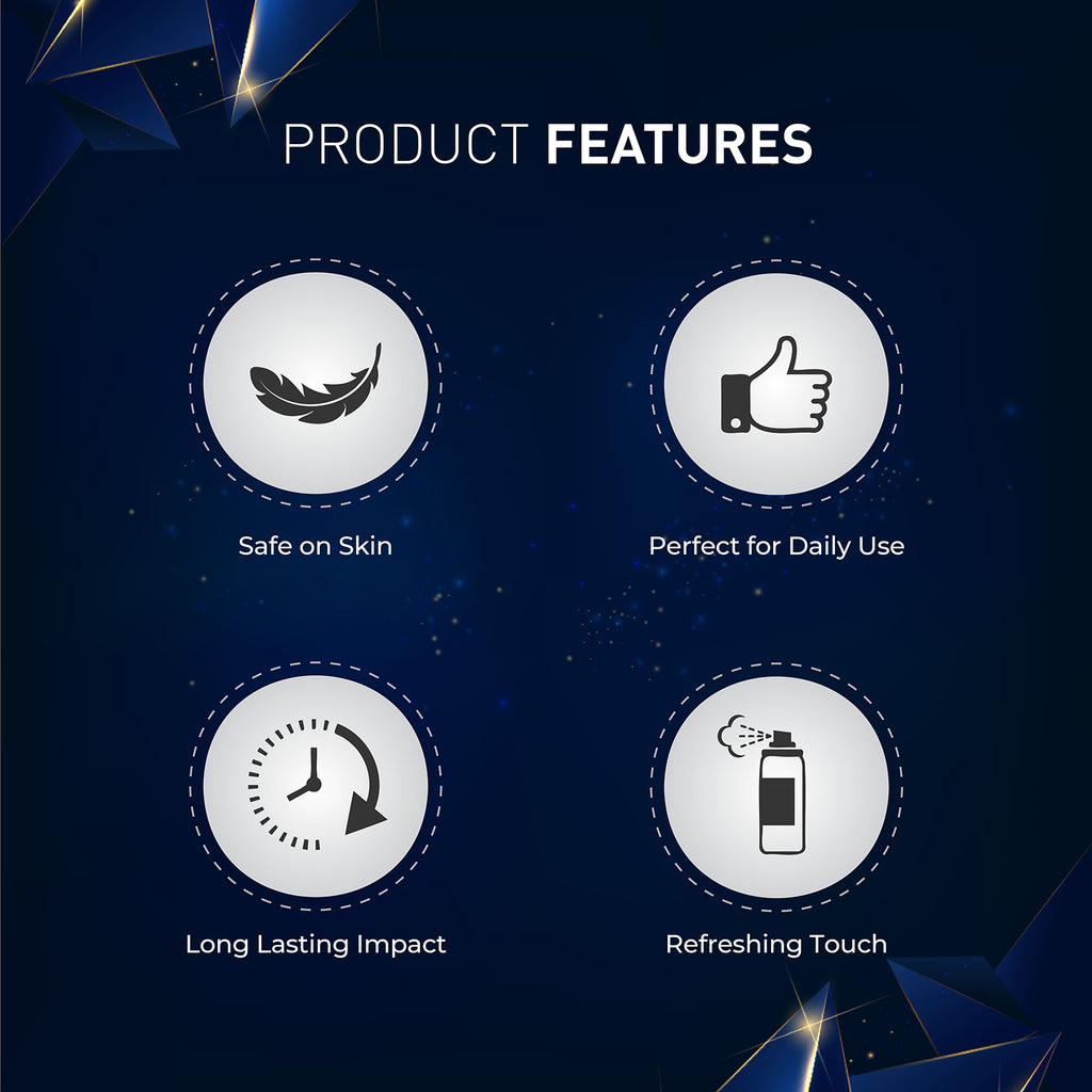 ENVY Pack of 4 Blaze Nano Deodorant For Men - 30ml Each