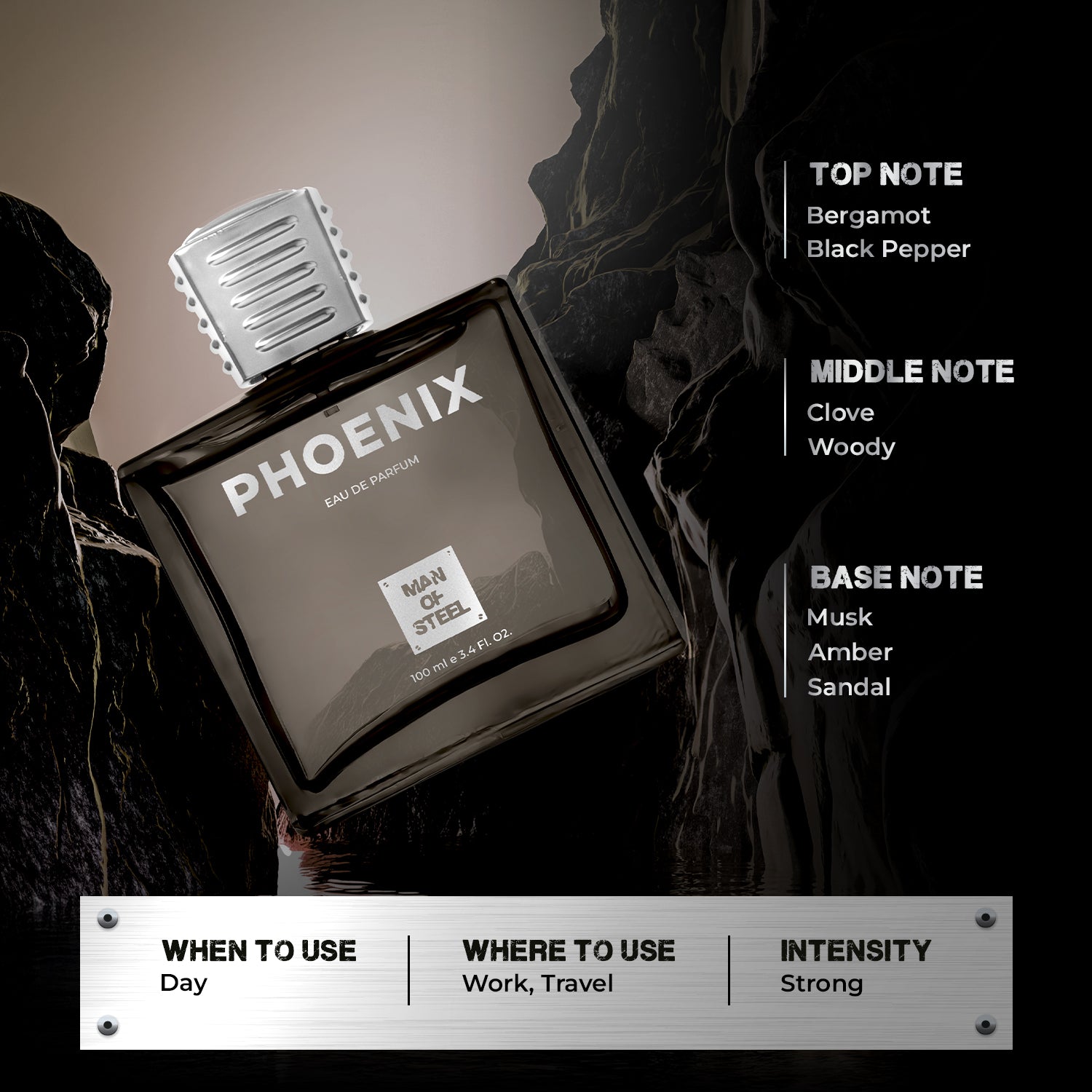Phoenix Perfume 100ml - Man of Steel