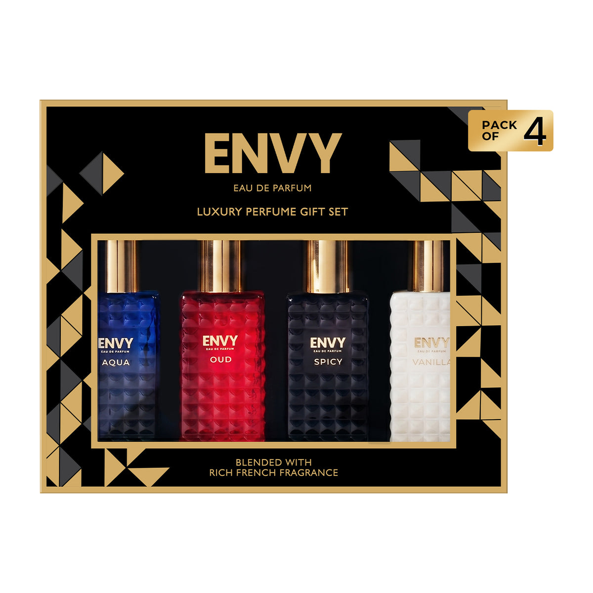 Pack of 4 Unisex Luxury Perfume Gift Pack 20mlx16 | ENVY