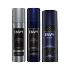 ENVY Pack of 3 Deos for men (Arnold 120ml + George 120ml + Vibe 165ml) - Sale