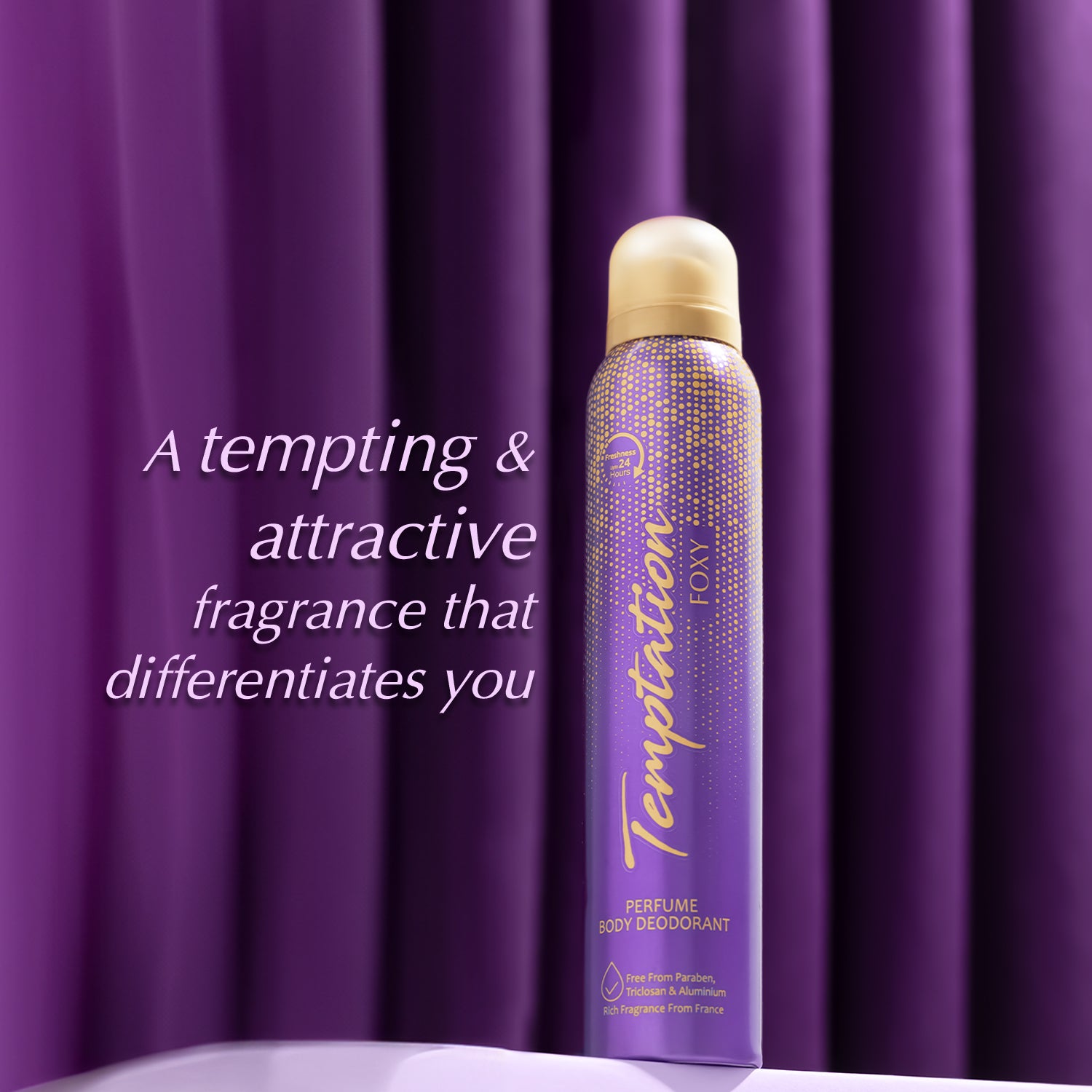 TEMPTATION Foxy Perfume Body Deodorant For Women 150ml