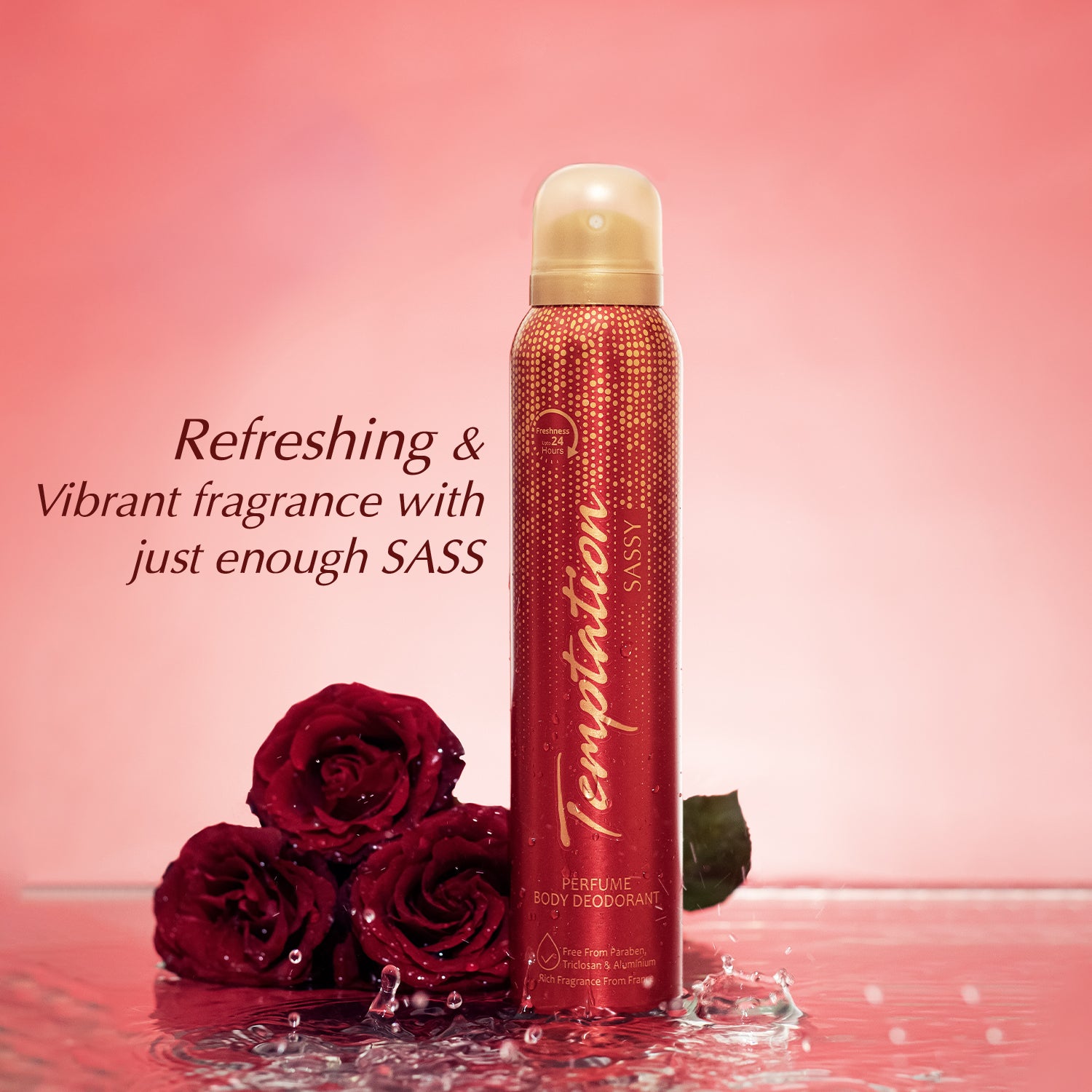 TEMPTATION Sassy Perfume Body Deodorant For Women 150ml