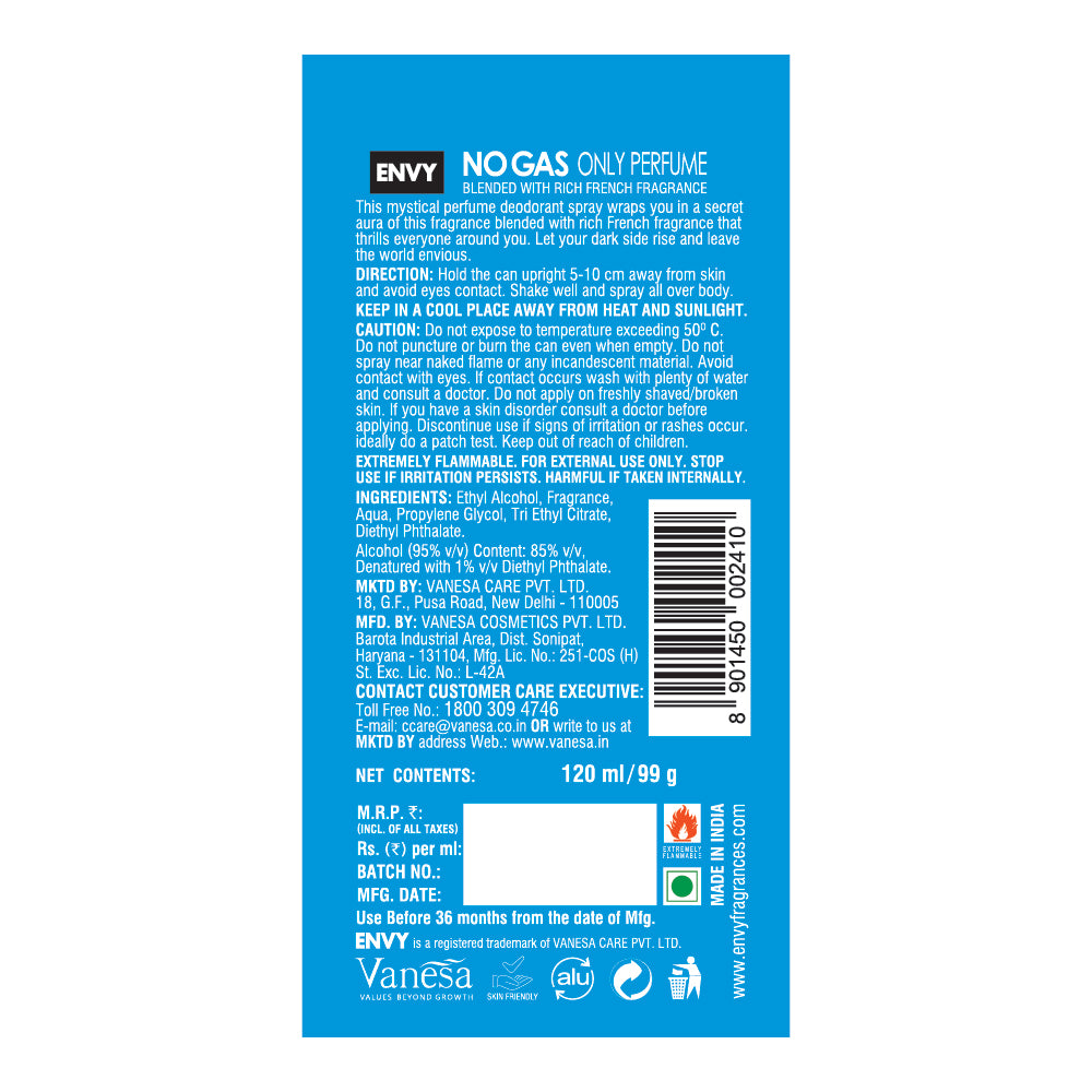 Dark Deodorant For Men - 120ml Back image