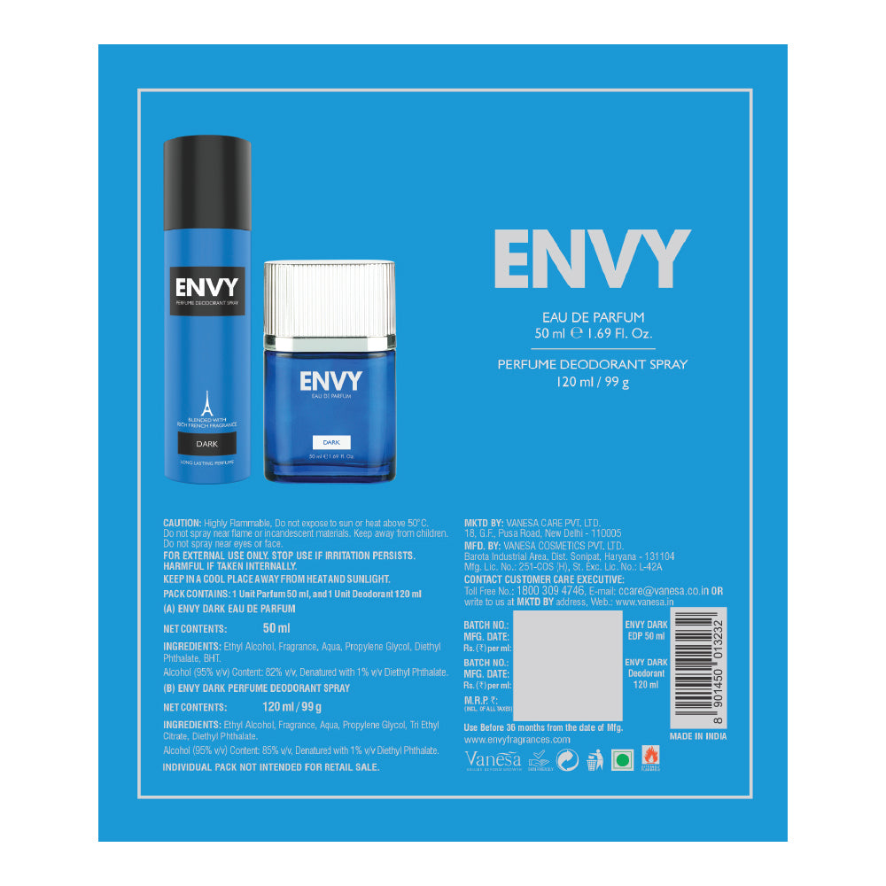 ENVY Gift Pack Dark Deo & Perfume - 170ml
