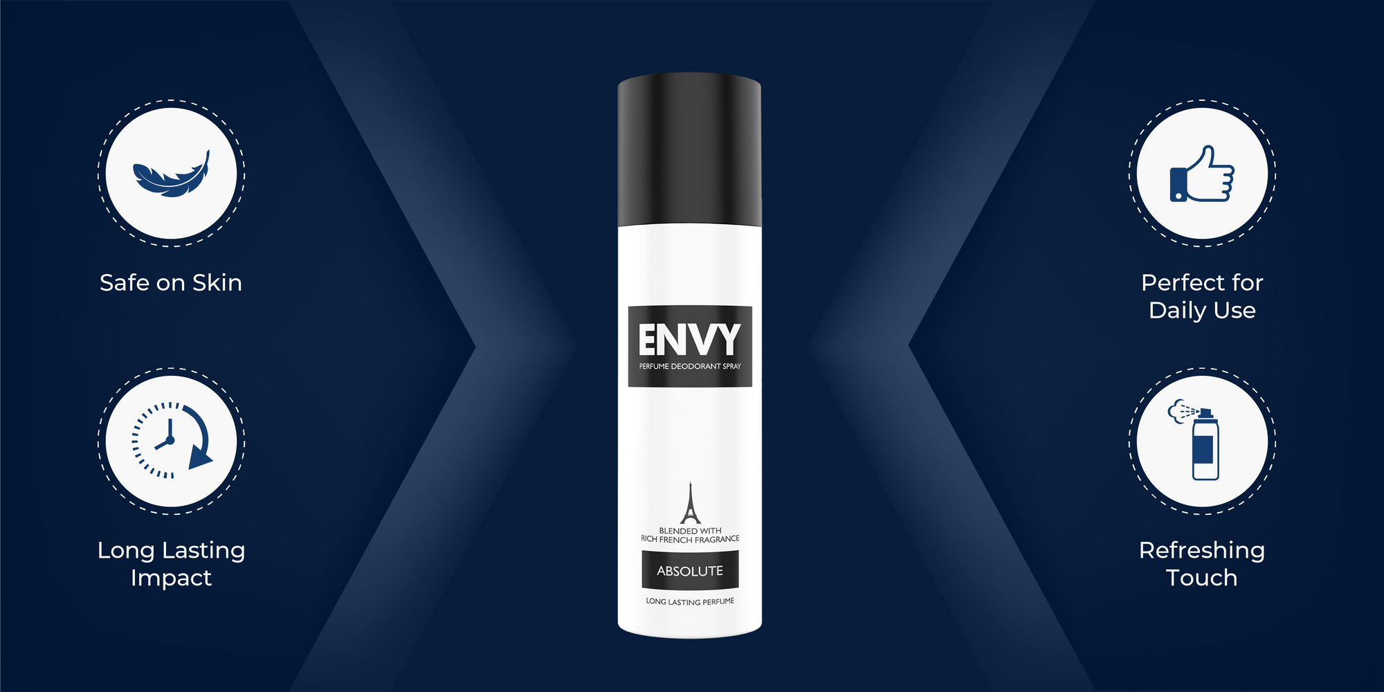 Absolute Deo For Men - 140ml ENVY