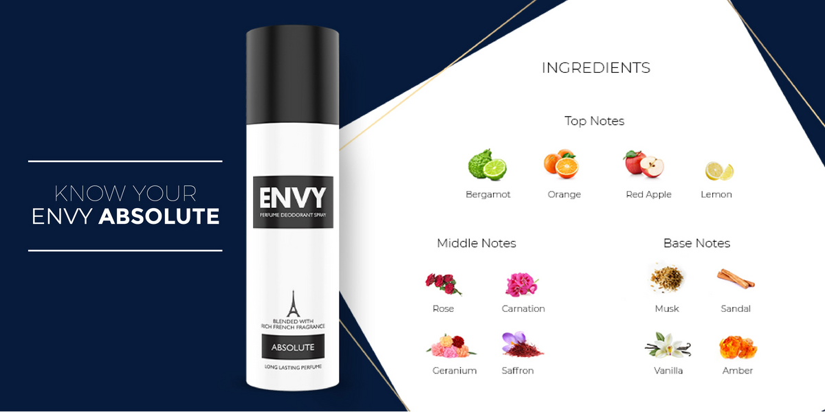 Absolute Deo For Men - 140ml ENVY