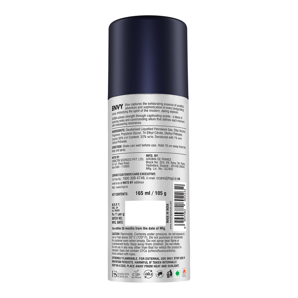 Sigma Deodorant Spray For Men - 165ml